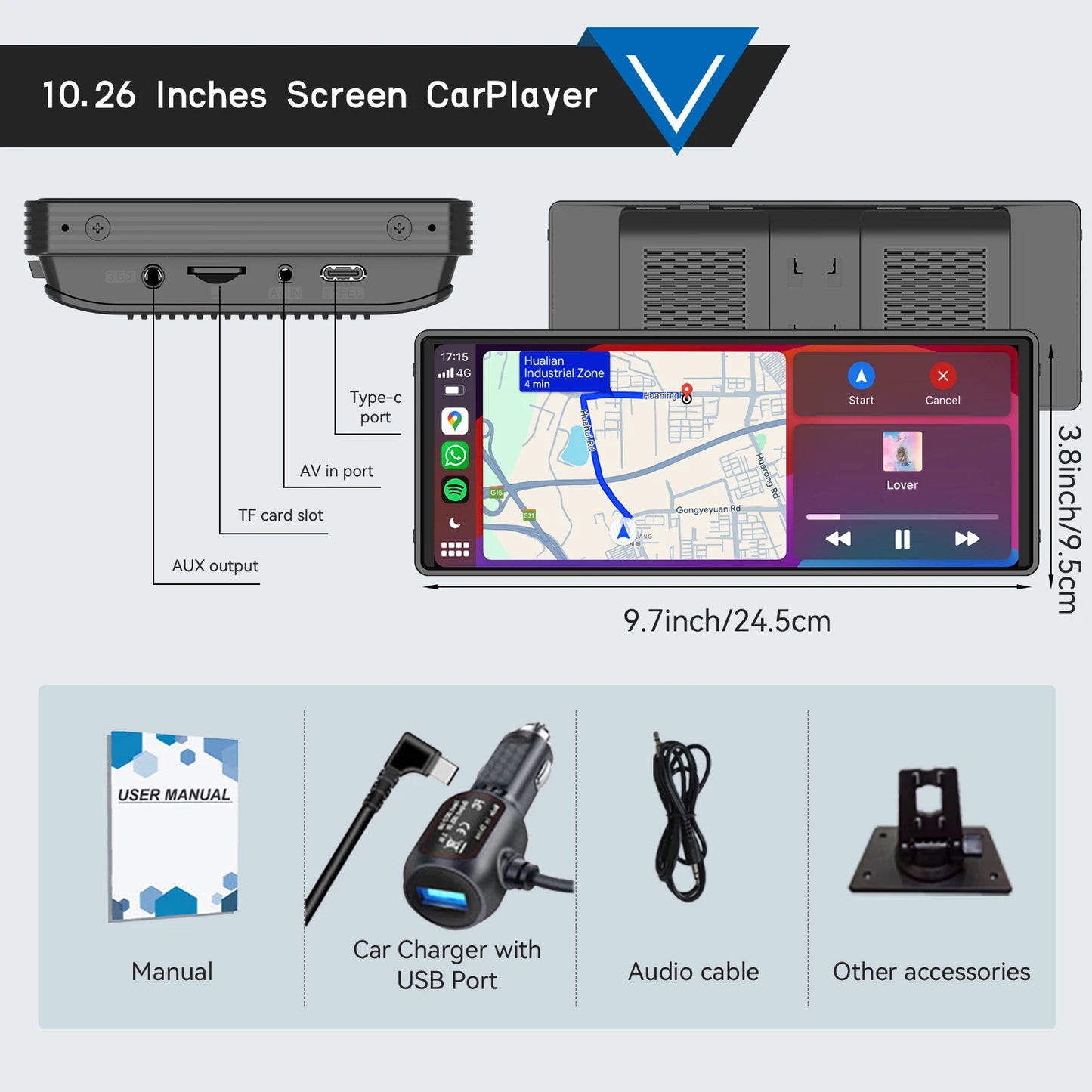 DriveSync™ 10” Wireless CarPlay Big Screen